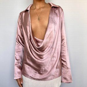 Remi x REVOLVE drape front top